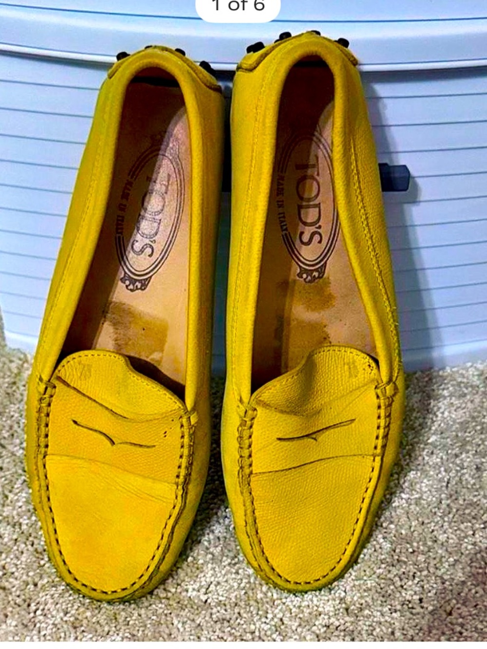 Tod's Women's Mustard Moccasins